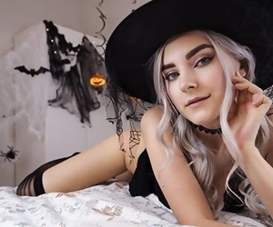 Cute Horny Witch Gets Facial..